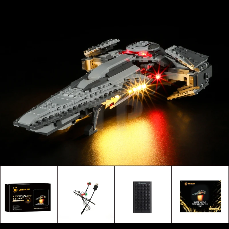 Light kit for LEGO® 75383 Darth Maul's Sith Infiltrator