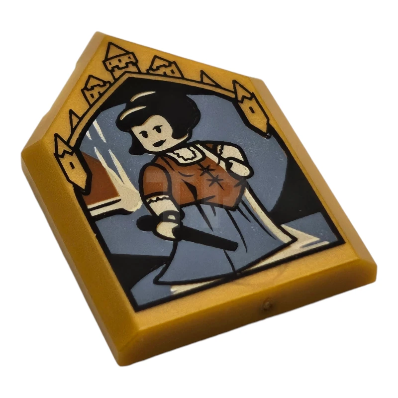 LEGO&reg; 6478297 - 22385pb336 - Tile 2 x 3 Pentagonal with Portrait of Maud Montague Pattern