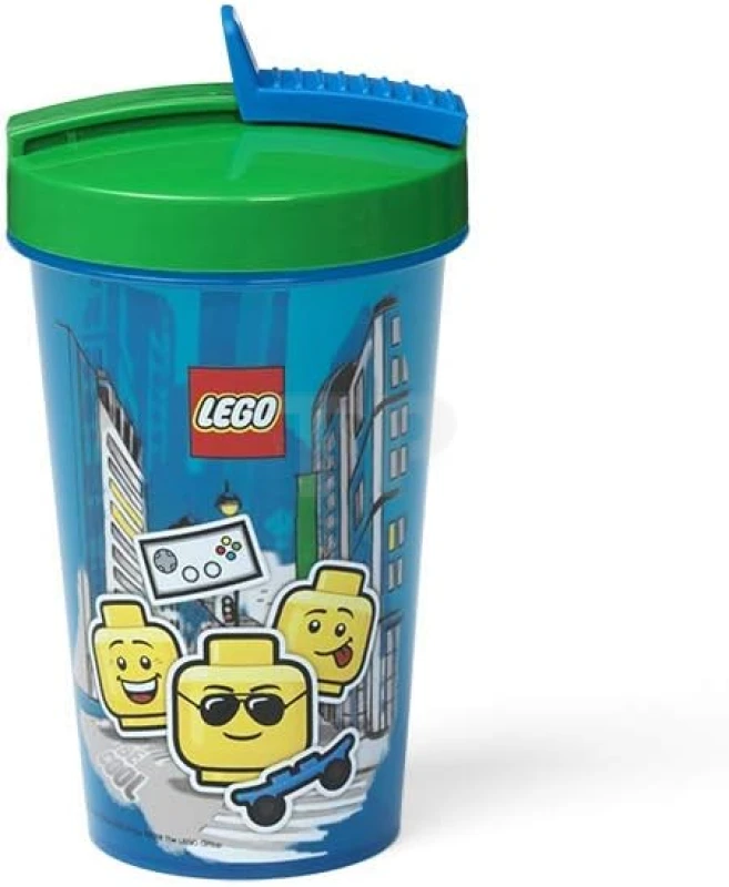 LEGO Tumbler With Straw Iconic Boy