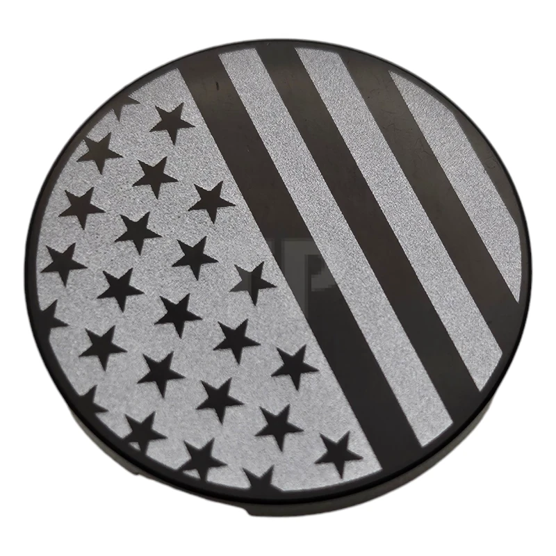 LEGO&reg; 6513799 - 67095pb077 - Tile, Round 3 x 3 with Stars and Dark Silver Stripes Pattern