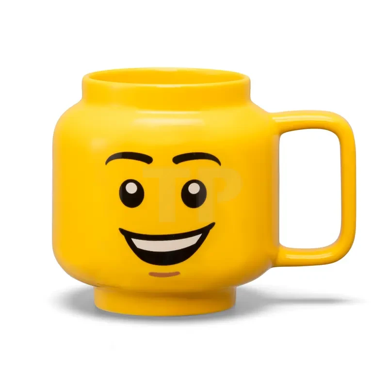 Cup / Mug Ceramic Minifigure Head Boy Happy 530 ml