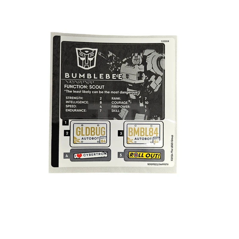 LEGO&reg; 6499876 - Sticker for Set 10338