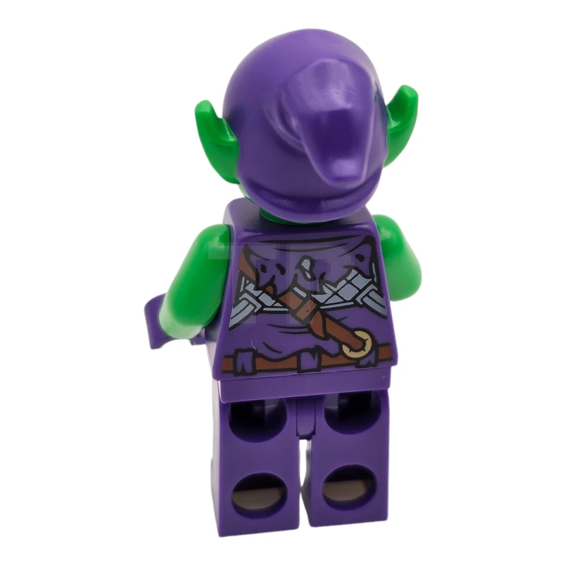 LEGO&reg; sh00813 Green Goblin - Bright Green Skin, Dark Purple Outfit, Small Yellow Eyes, Plain Legs