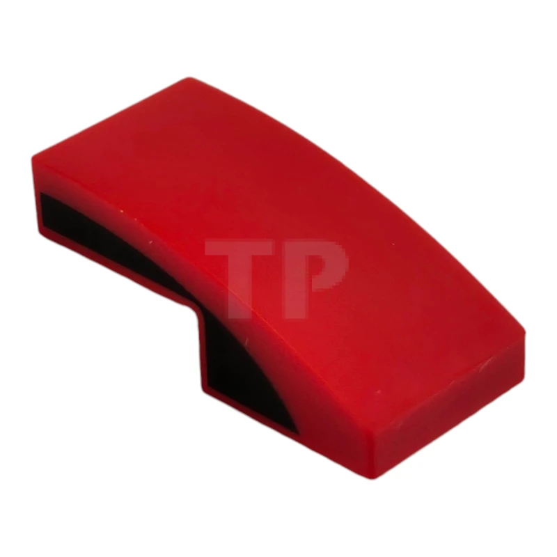 LEGO&reg; 11477pb197 - 6513783 - Slope 2 x 1 x 2/3 Curved with Stripe Pattern on Both Sides