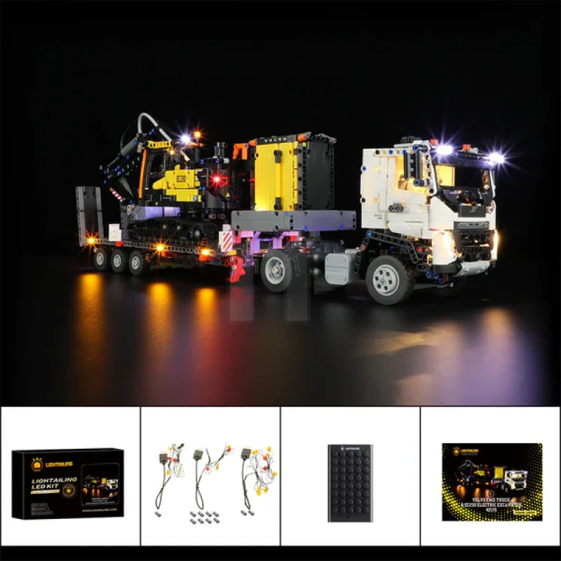 Light kit for LEGO® 42175 Volvo FMX Truck & EC230 Electric Excavator