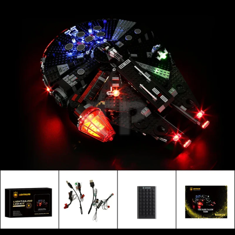 Light kit for LEGO® 75389 The Dark Falcon