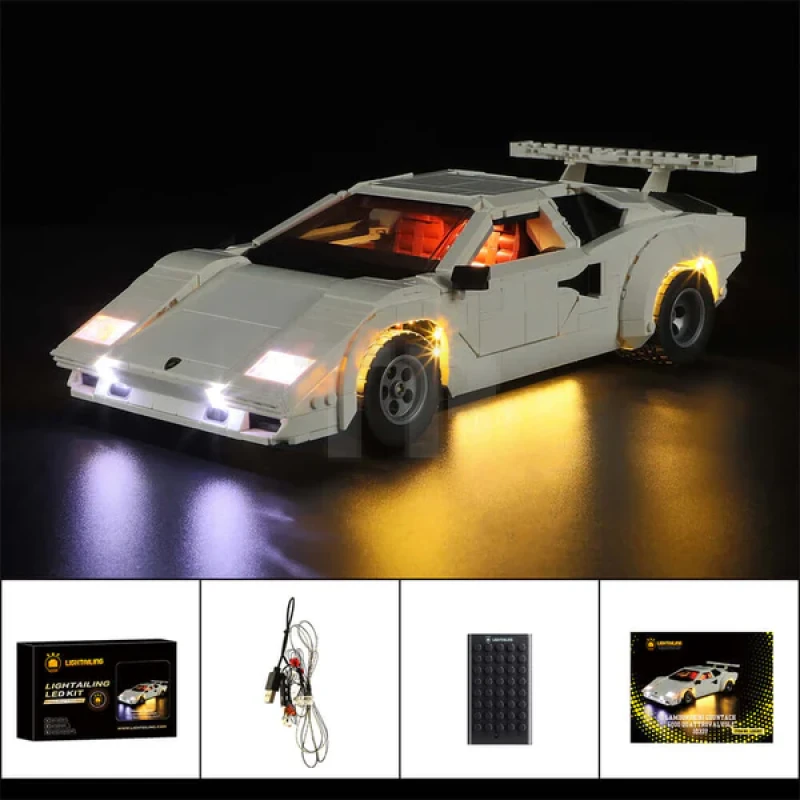 Light kit for LEGO® 10337 Lamborghini Countach 5000 Quattrovalvole