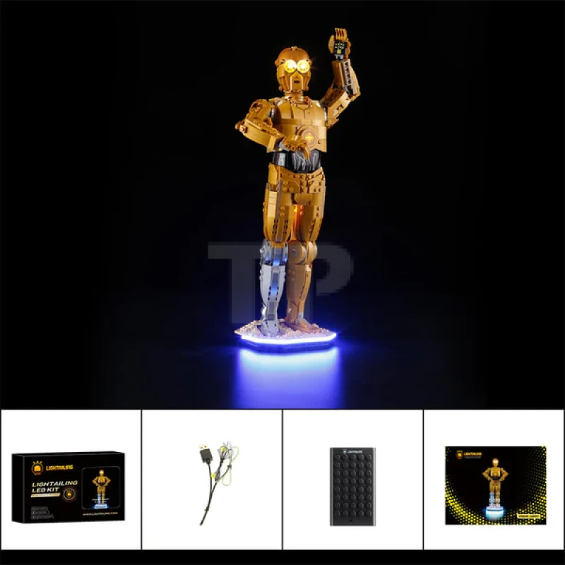 Light kit for LEGO® 75398 C-3PO