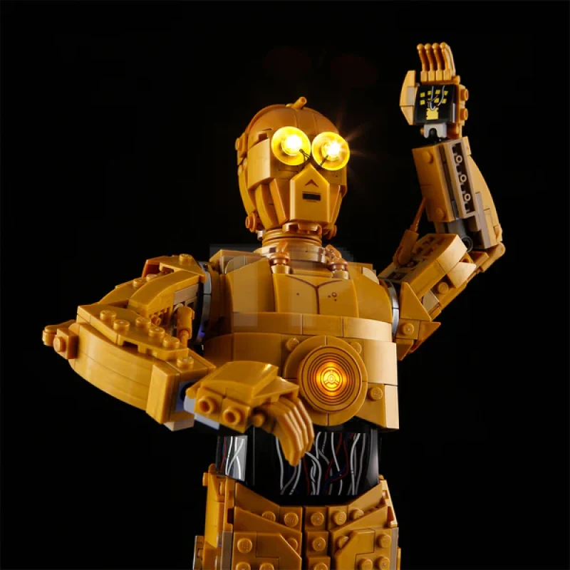 Light kit for LEGO® 75398 C-3PO