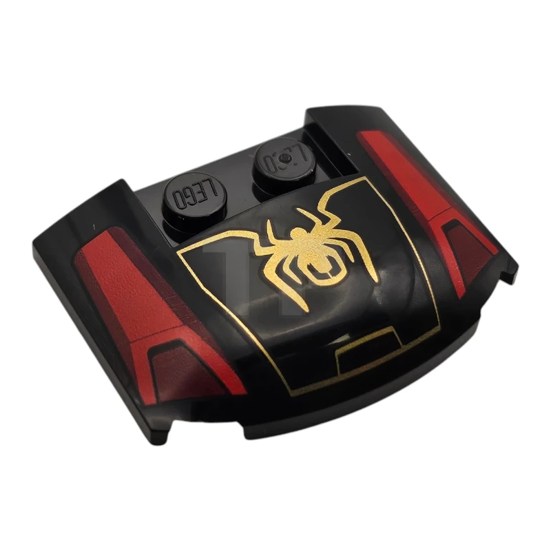 LEGO&reg; 93604pb20 - 6472994 - Plate with Curvature 3 x 4 x 2/3 with Spider Pattern