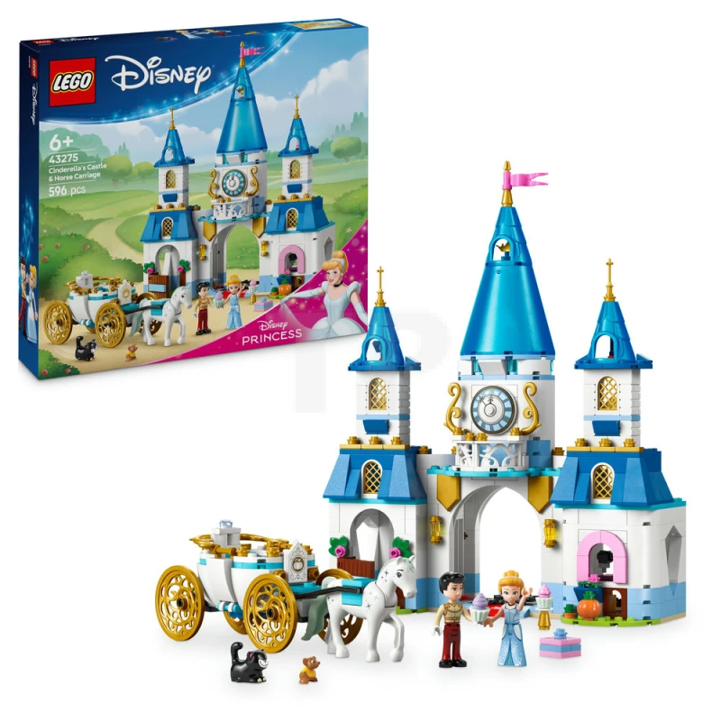 LEGO&reg; 43275 Cinderella's Castle & Horse Carriage