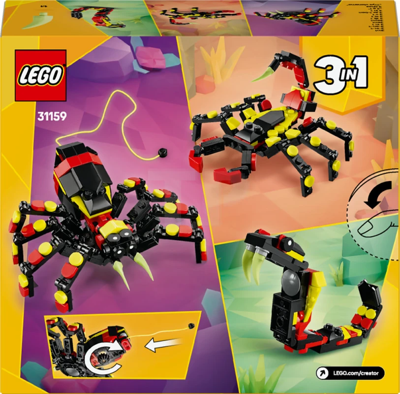 LEGO&reg; 31159 Animali selvatici: ragno trasformista