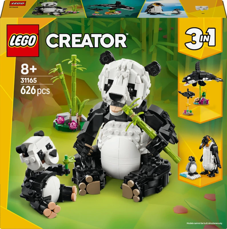 YEABRICKS Kit Luci LED Per Modellino Lego® 31165 Creator 3-in-1 Famiglia Di Panda (Set Illuminazione, Escluso Modello Mattoncini)