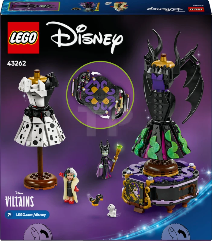 LEGO&reg; 43262 Maleficent's and Cruella De Vil's Dresses