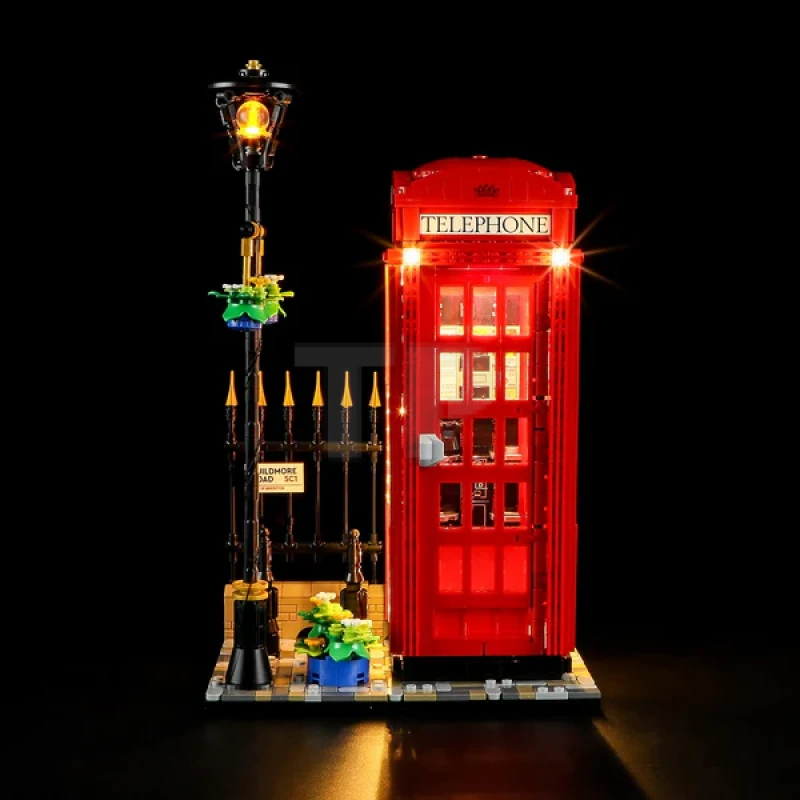 Light kit for LEGO® 21347 Red London Telephone Box