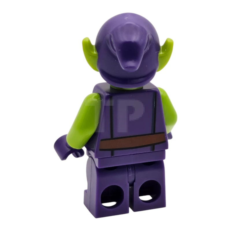 LEGO&reg; sh0957 Goblin Verde - Pelle lime, vestito viola scuro, gambe medie