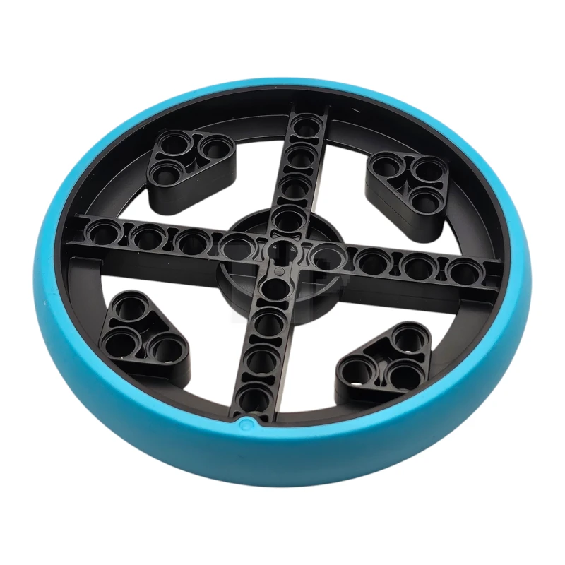 LEGO&reg; 6261593 - 49295pb01 - Technic Wheel with Fixed Tire 88 x 14 with Axle Hole and Pin Holes