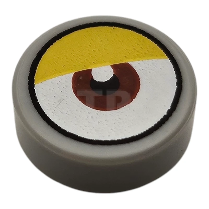 LEGO&reg; 6485641 - 98138pb417 - Tile 1 x 1 Round with Eye Pattern (Minion)