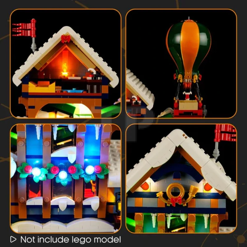 Light kit for LEGO® 10339 Santa's Post Office