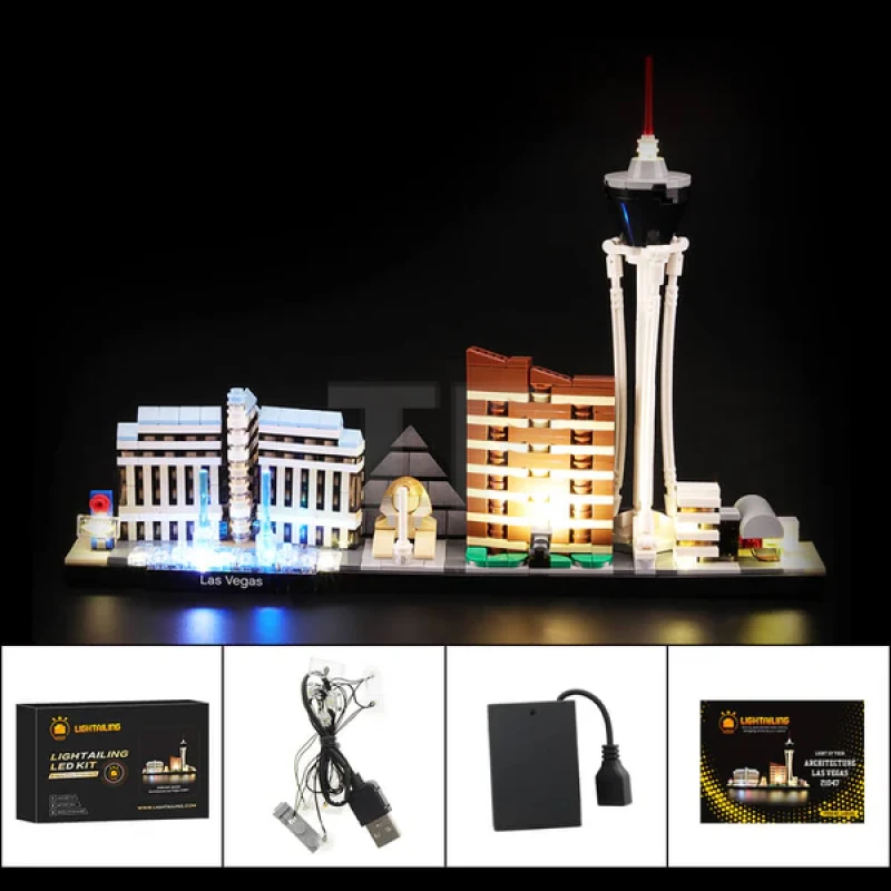 Light kit for LEGO® 21047 Las Vegas