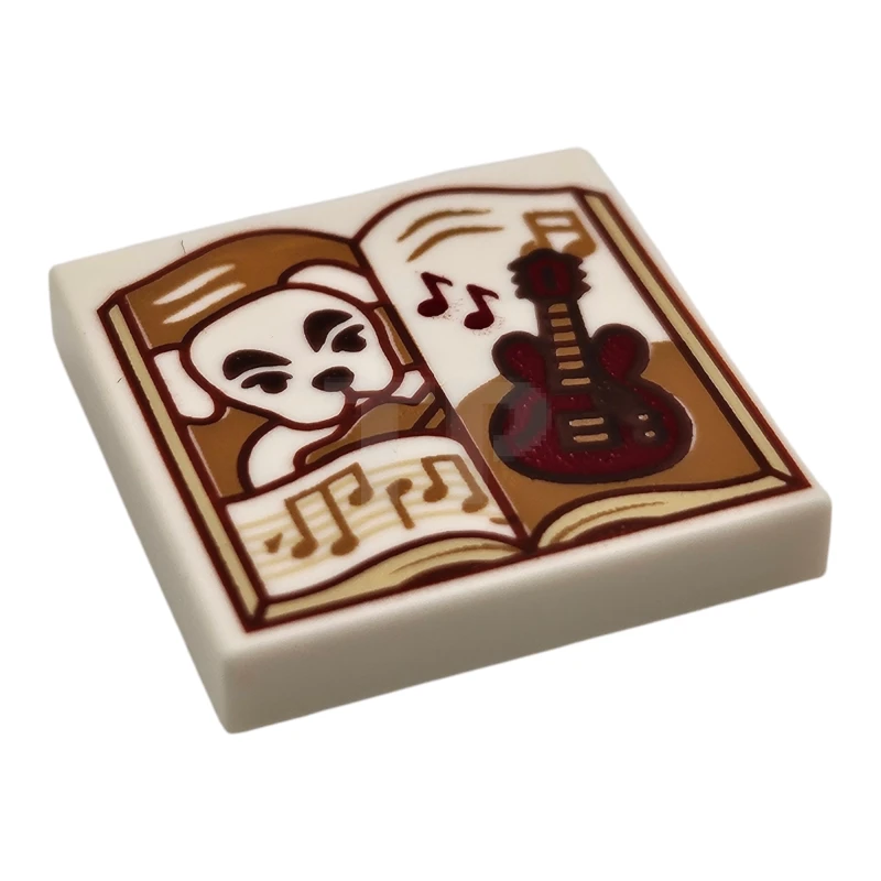 LEGO&reg; 6469549 - 3068pb2361 - Carreau 2 x 2 avec motif à livre ouvert (K.K. Slider)