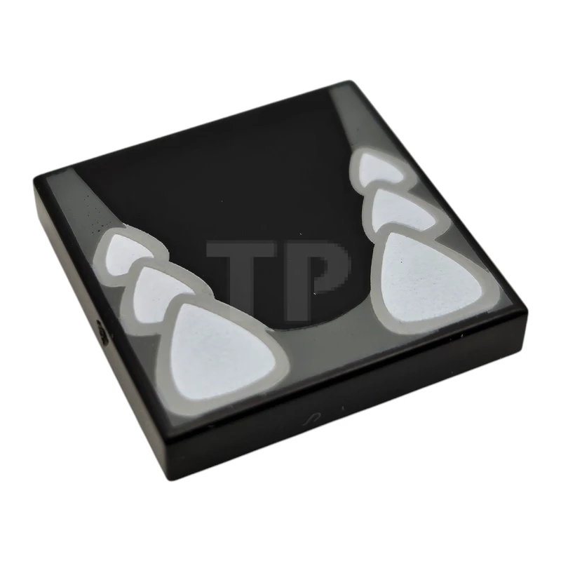 LEGO&reg; 6438690 - 3068pb2298 - Tile 2 x 2 with Sharp Teeth Pattern (Dry Bowser Lower Jaw)