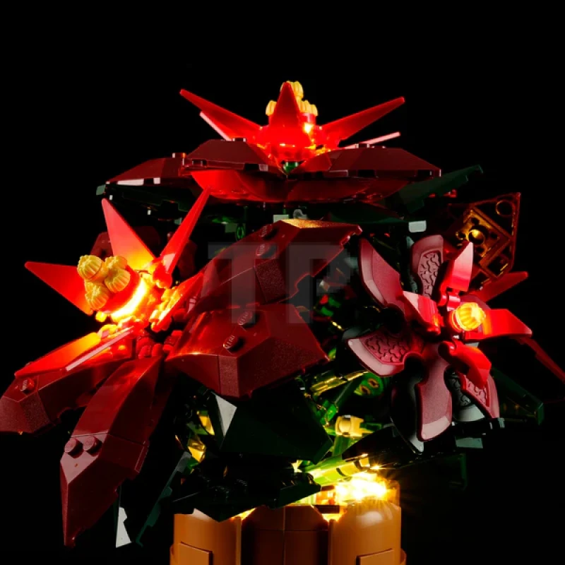 Light kit for LEGO® 10370 Poinsettia