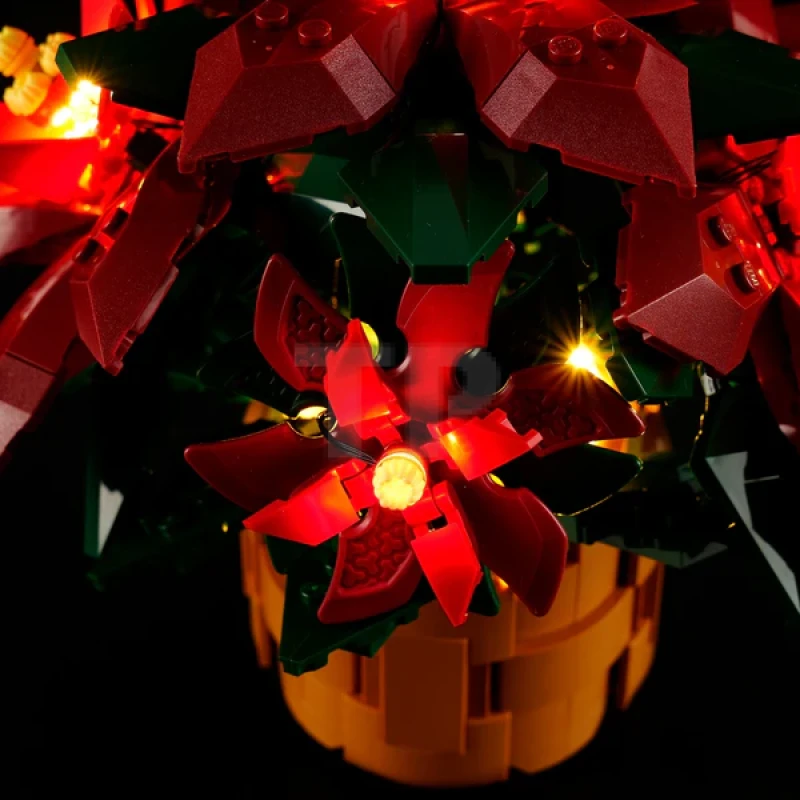 Light kit for LEGO® 10370 Poinsettia
