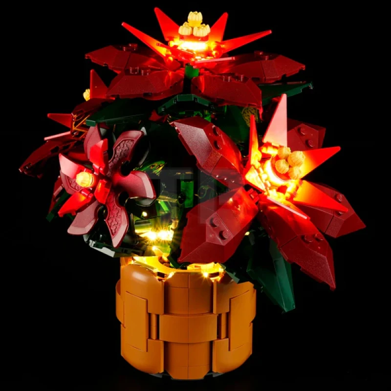 Light kit for LEGO® 10370 Poinsettia