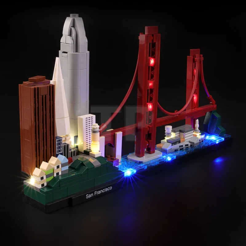 Light kit for LEGO® 21043 San Francisco