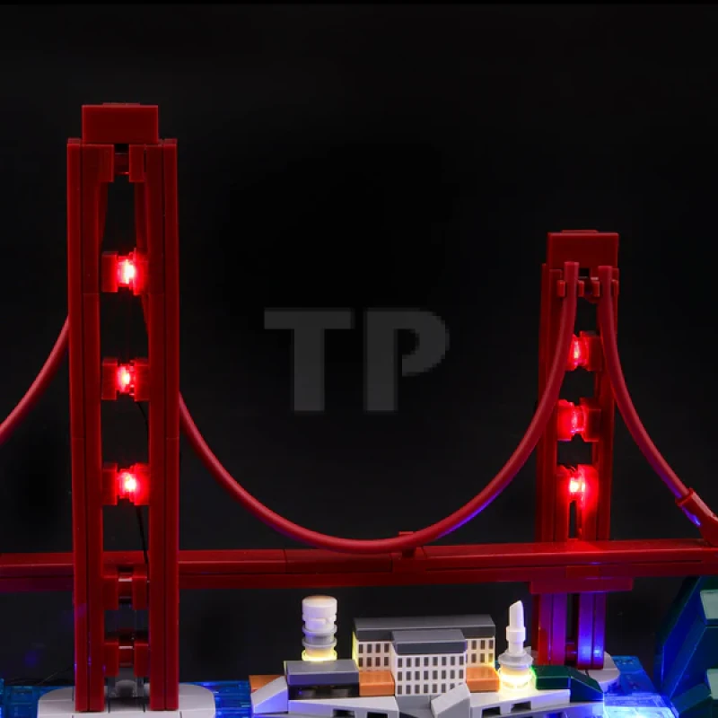 Light kit for LEGO® 21043 San Francisco