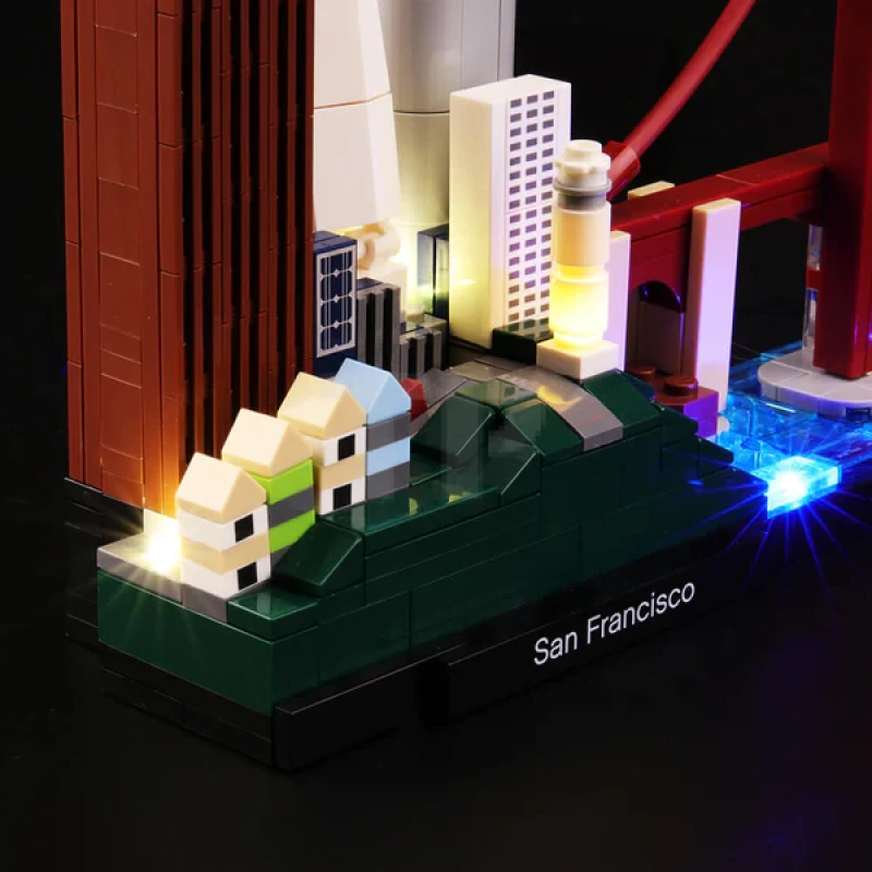 Light kit for LEGO® 21043 San Francisco