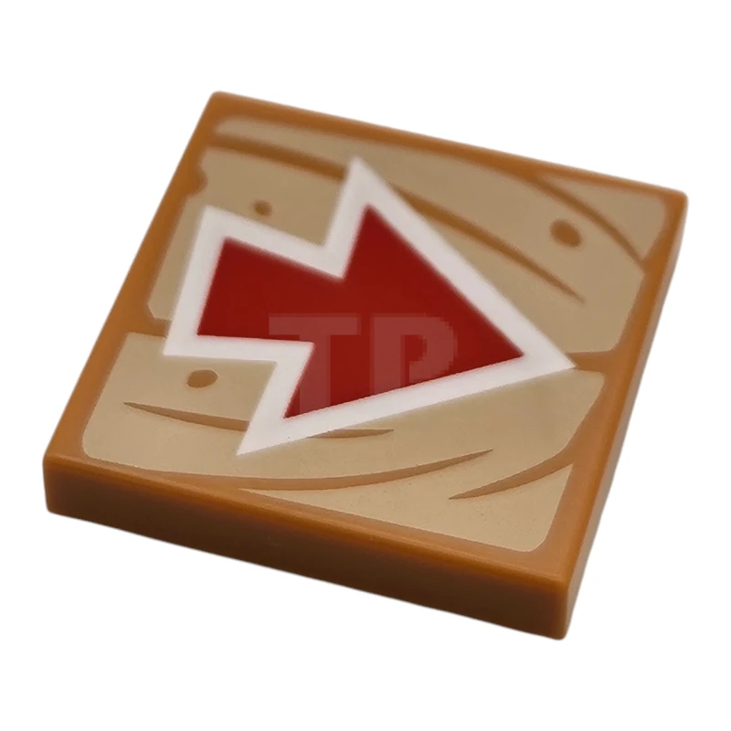 LEGO&reg; 6482991 - 3068pb2371 - Baldosa 2 x 2 con dibujo de flecha