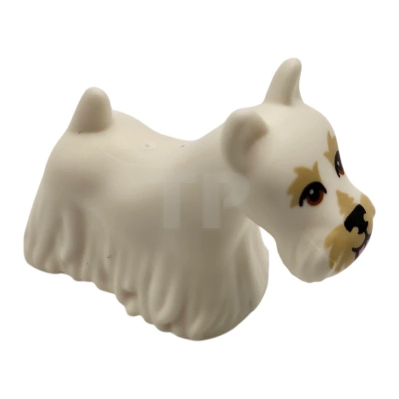 LEGO&reg; 6480947 - 83188pb03 - Dog, Terrier Scottish (Scottie) with Reddish Brown Eyes, Black Nose, Tan Eyebrows and Muzzle Pattern