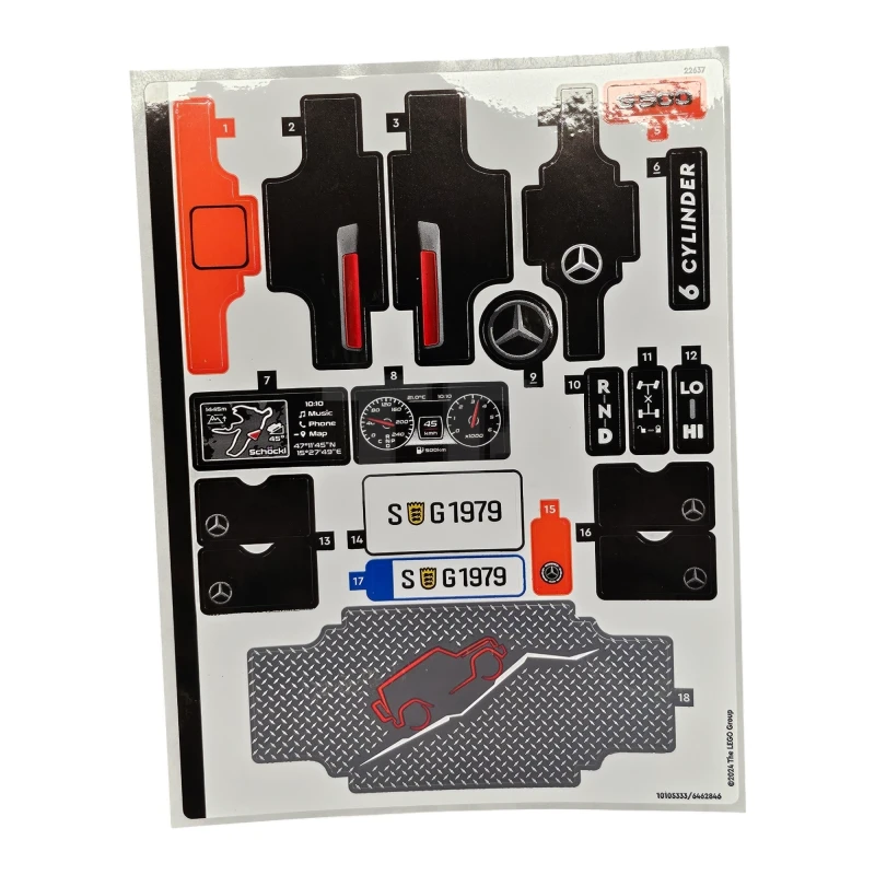 LEGO&reg; 6462846 - Aufkleber für Set 42177