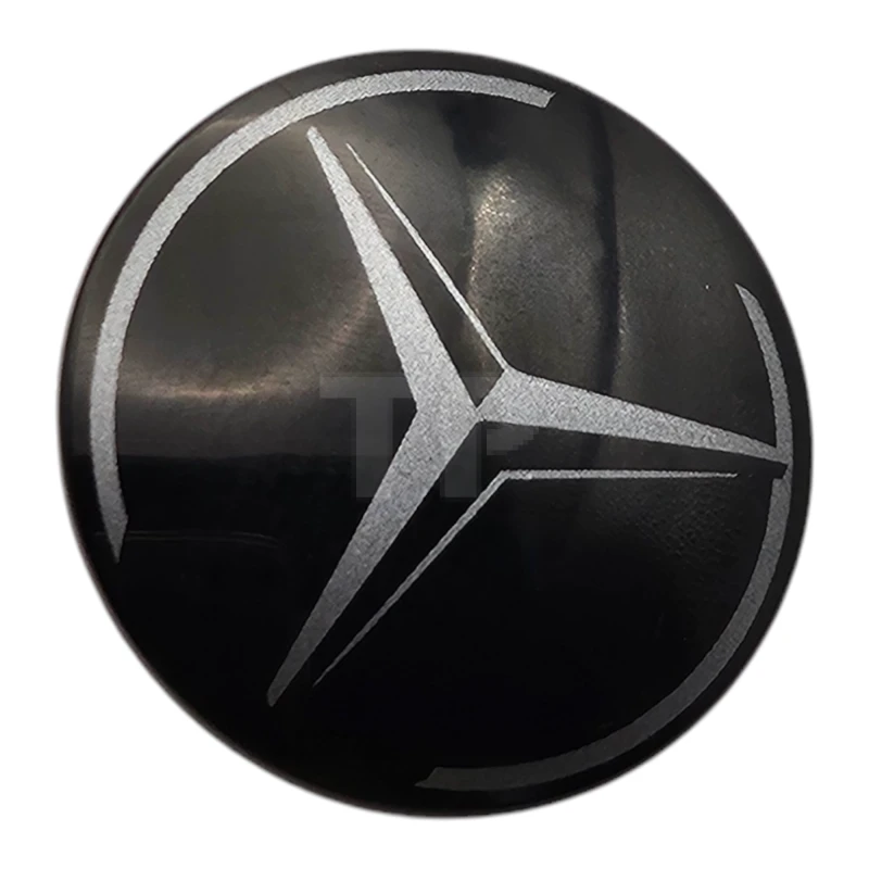 LEGO&reg; 6463325 - 75902pb32 - Minifigure, Shield Circular Convex Face with Dark Silver Mercedes-Benz Logo Pattern