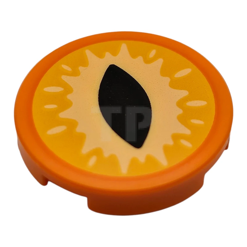 LEGO&reg; 6477793 - 14769pb678 - TTile 2 x 2 Round mit Bottom O und Eye with Slit Pupil Pattern (Dungeons & Dragons Beholder)