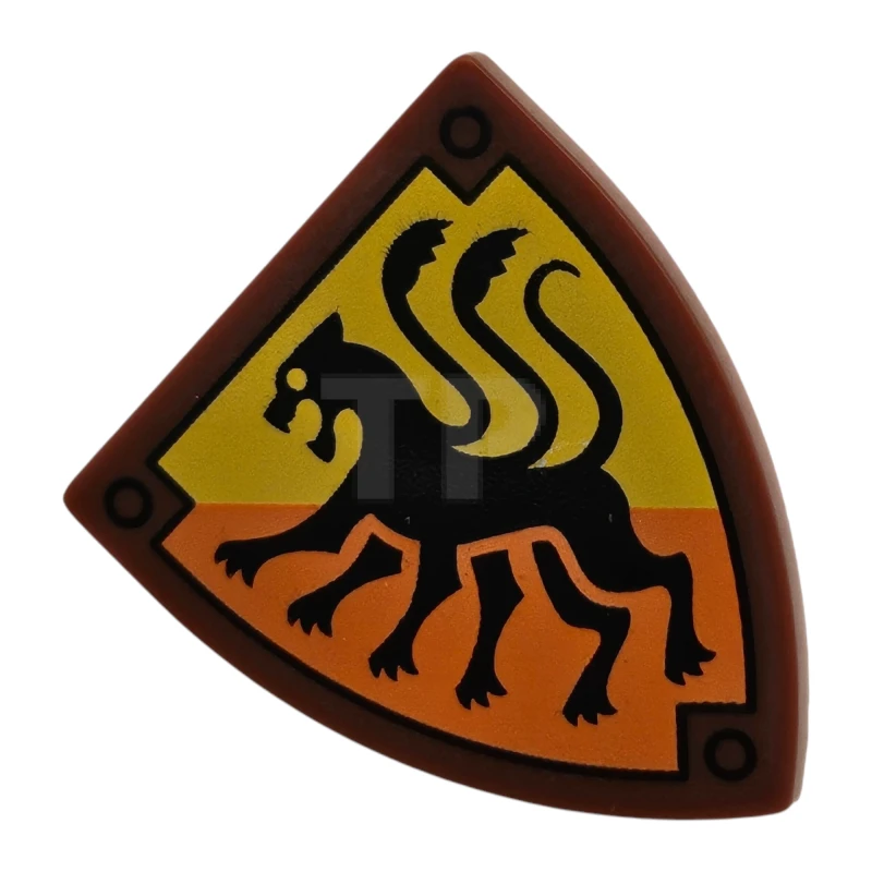 LEGO&reg; 6477785 - 3846pb070 - Escudo Triangular con Patrón de Bestia Desplazadora