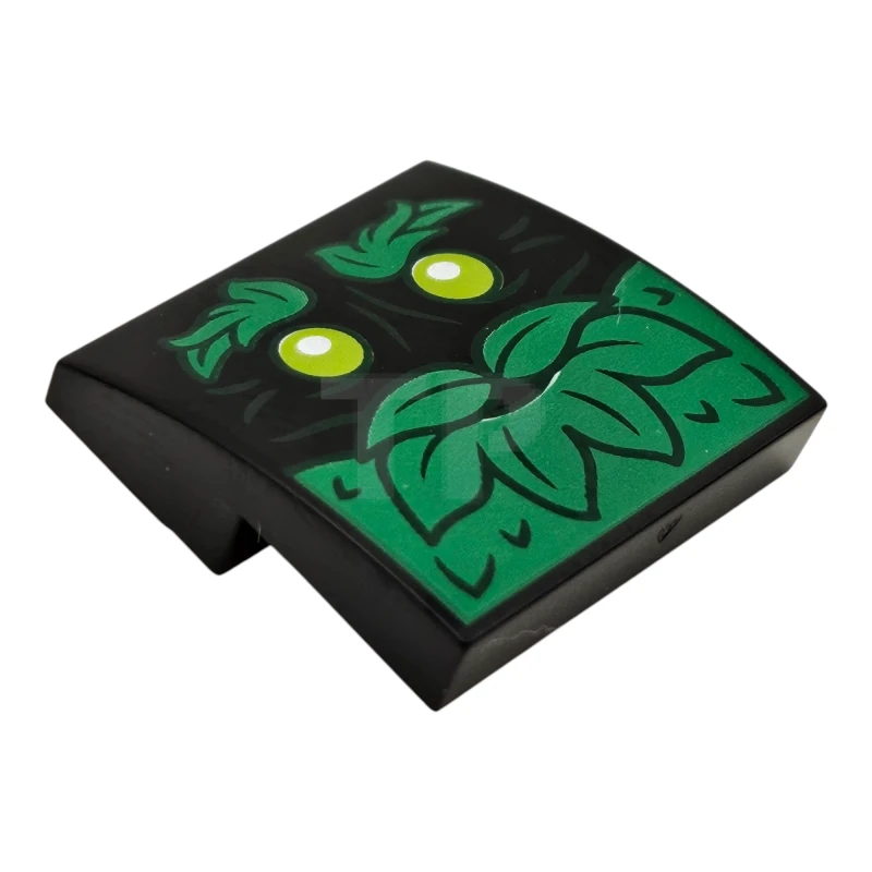 LEGO&reg; 15068pb551 - 6477777 - Slope 2 x 2 x 2/3 Curved with Smiling Tree Face Pattern