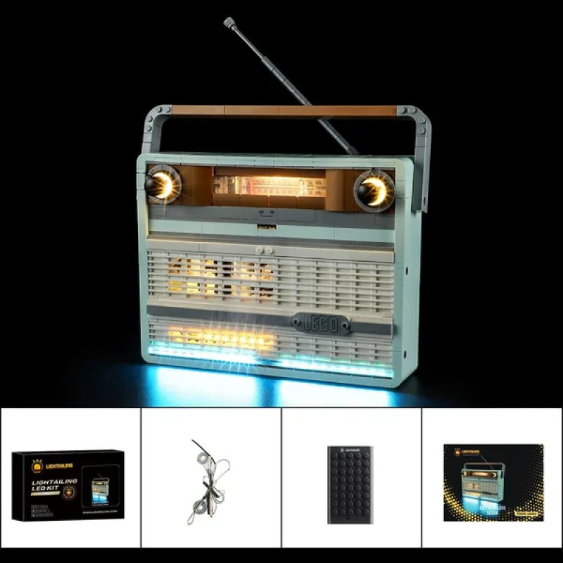 Light kit for LEGO® 10334 Retro Radio