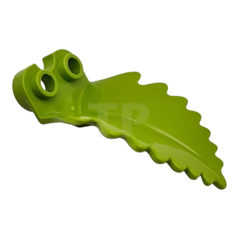 LEGO&reg; 6507849 - 5151 - Plaque pour plantes, ronde 1 x 2 avec feuille courbée et verticale.