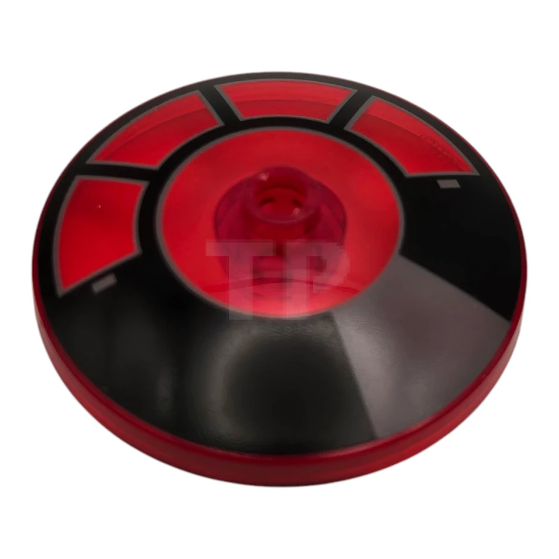 LEGO&reg; 6502719 - 35394pb010 - Dish 4 x 4 Inverted with Stud with Millennium Falcon Cockpit Pattern