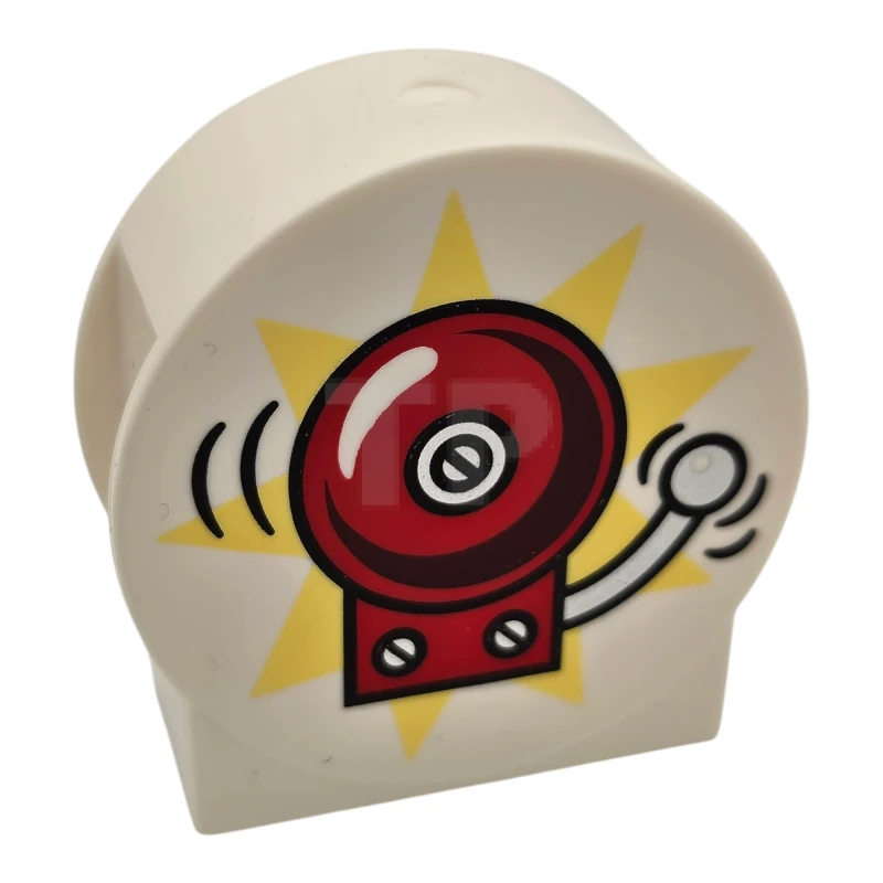 LEGO&reg; 6368283 - 14222pb025 - DUPLO Stein 1 x 2 x 2 Runde Platte mit Feueralarmglocke