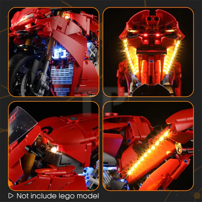 Light kit for LEGO® 72202 Ducati Panigale V4 S Motorcycle