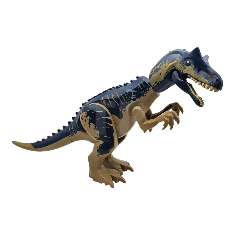 LEGO&reg;  - Allo01 - Dinosaur Allosaurus with Dark Blue Back and Head