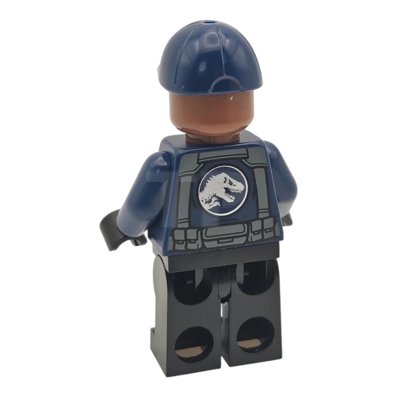 LEGO&reg; jw123 ACU Guard / Driver - Female, Dark Blue Cap, Black Legs, Smile