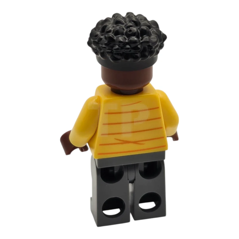 LEGO&reg; jw125 Darius Bowman - Gelbe Jacke über dunkelblauem Hemd, dunkelbläulich-graue Beine