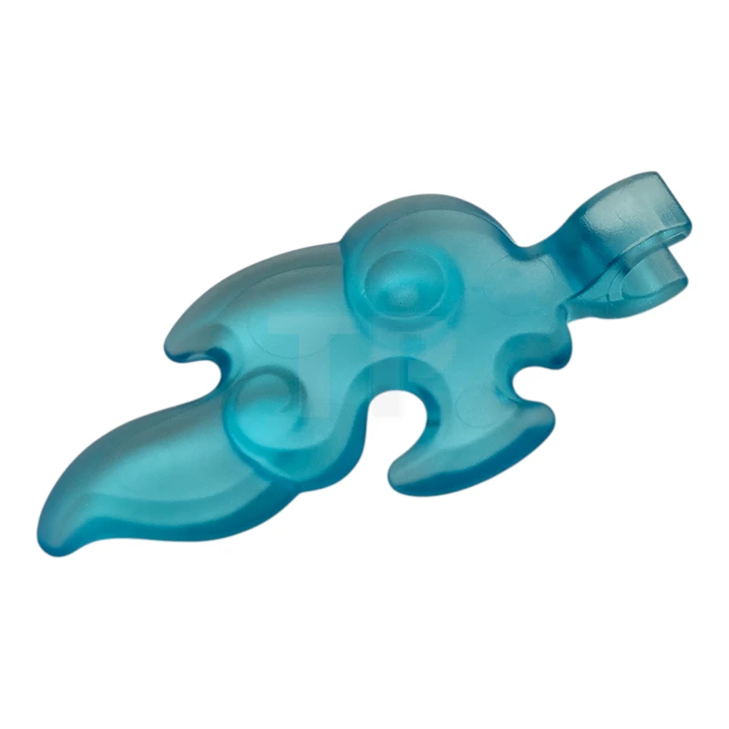 LEGO&reg; 6517198 - 80519 - Wave Rounded Straight Small with Clip End (Flame)