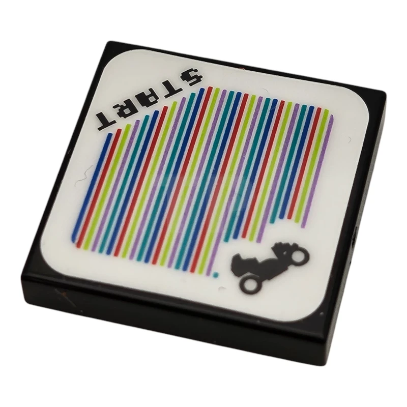 LEGO&reg; 6532046 - 3068pb2569 - Carreau 2 x 2 avec code scanner Super Mario Tri-Speeder / Modèle de vélo standard