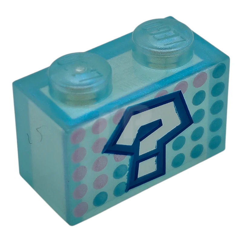 LEGO&reg; 6523454 - 3065pb23 - Brick 1 x 2 without Bottom Tube and Question Mark Pattern (Super Mario Item Box)